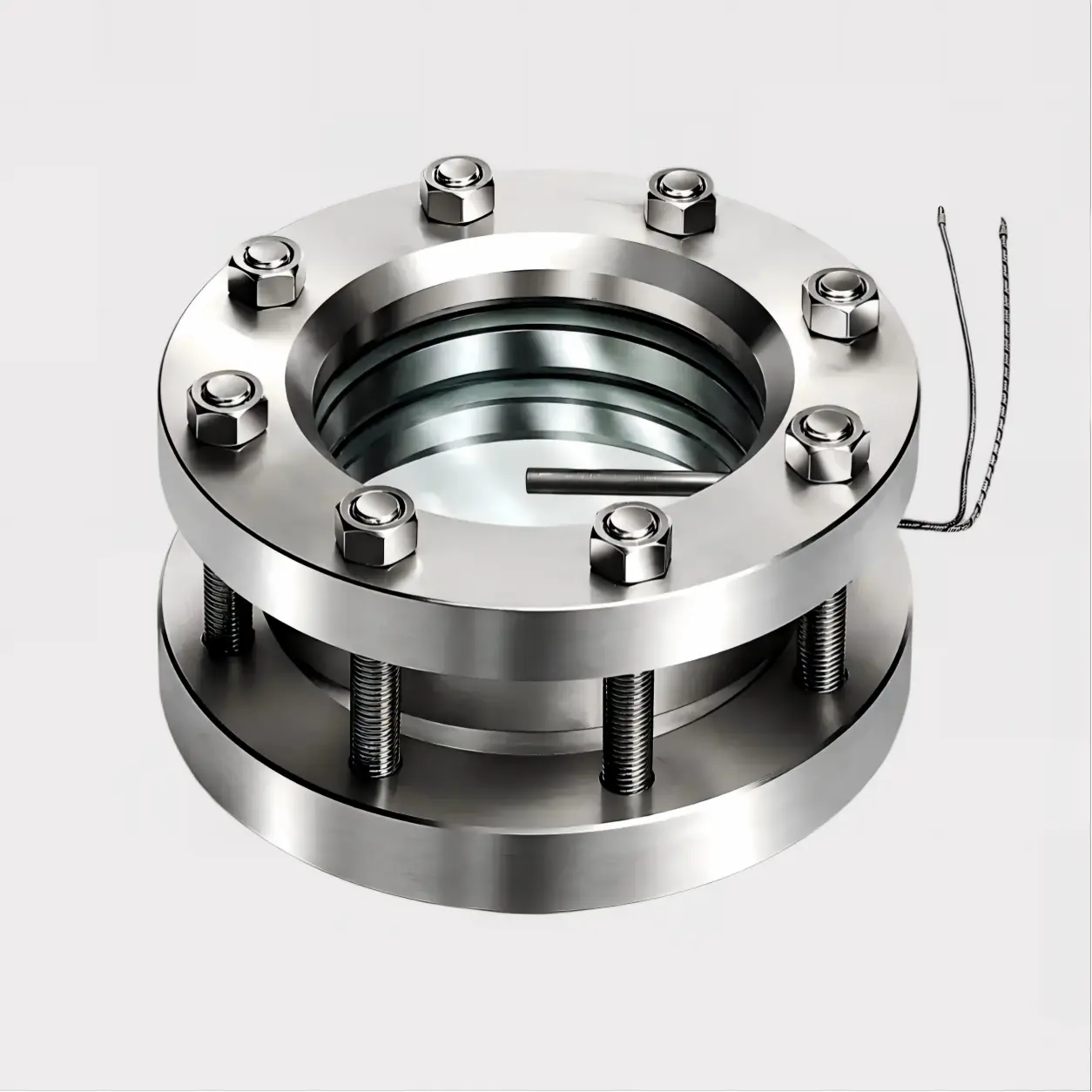 DIN 28120 Double Window Sight Glass for Pressure Vessels